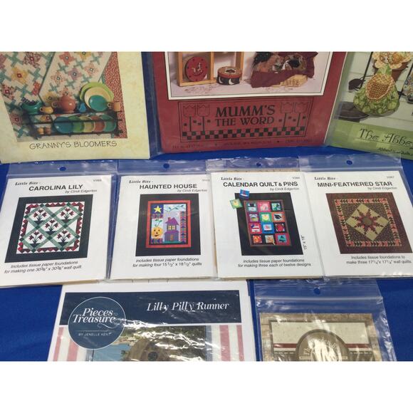 Vintage 90s Quilting Pattern and Instructions lot of 9 - Picture 3 of 10